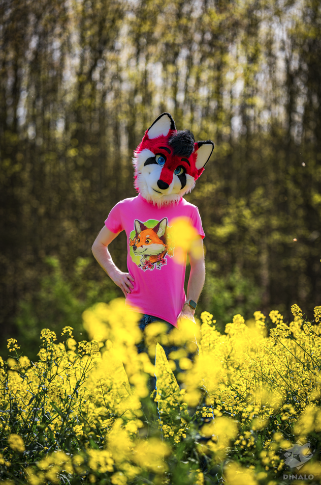 Flower Fox - T-Shirt
