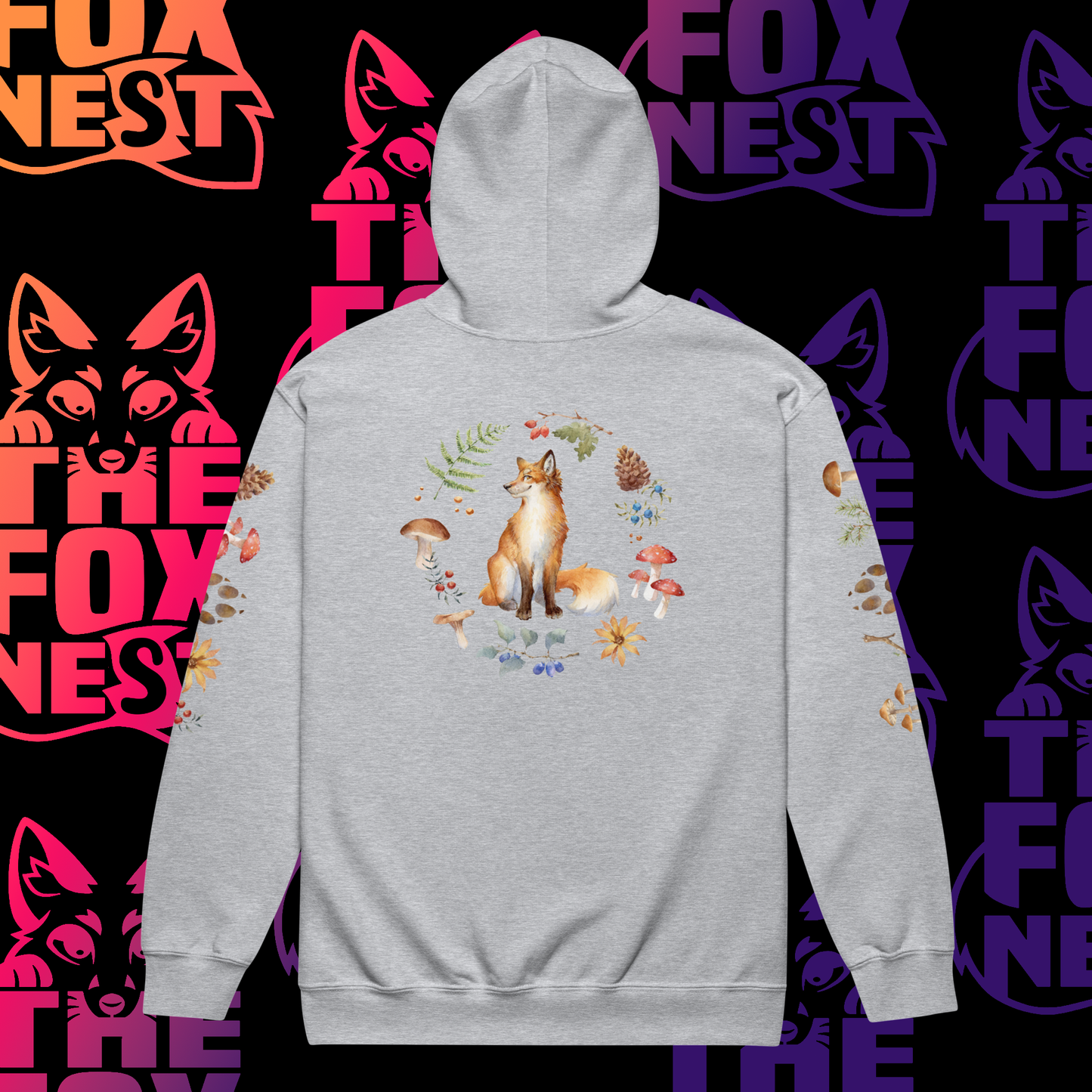 Leaves - Zipped Hoodie