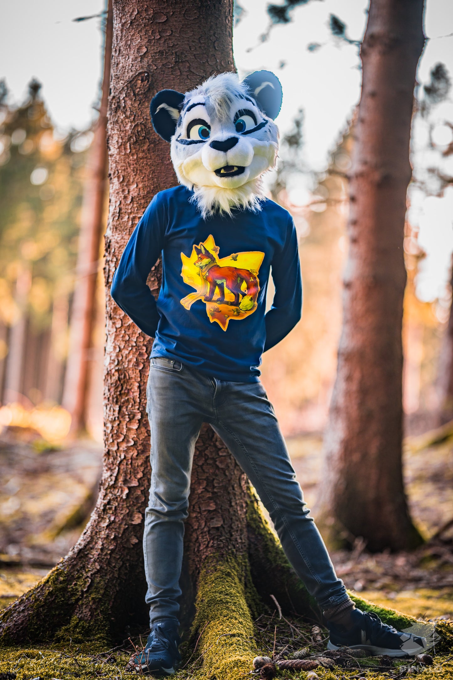 Leaves Fox - Long Sleeve T-Shirt