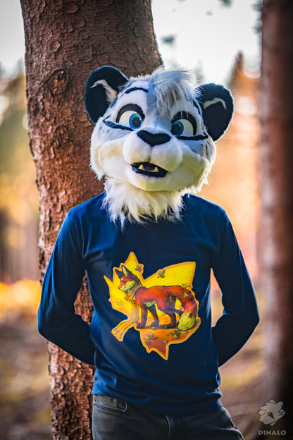 Leaves Fox - Long Sleeve T-Shirt