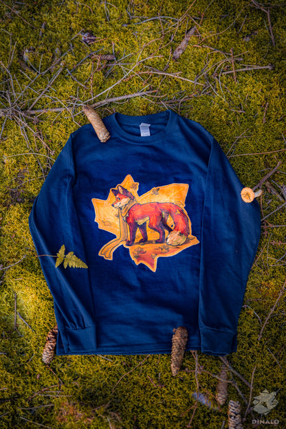 Leaves Fox - Long Sleeve T-Shirt