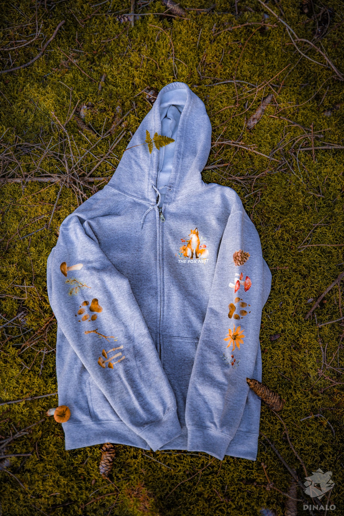 Leaves - Zipped Hoodie