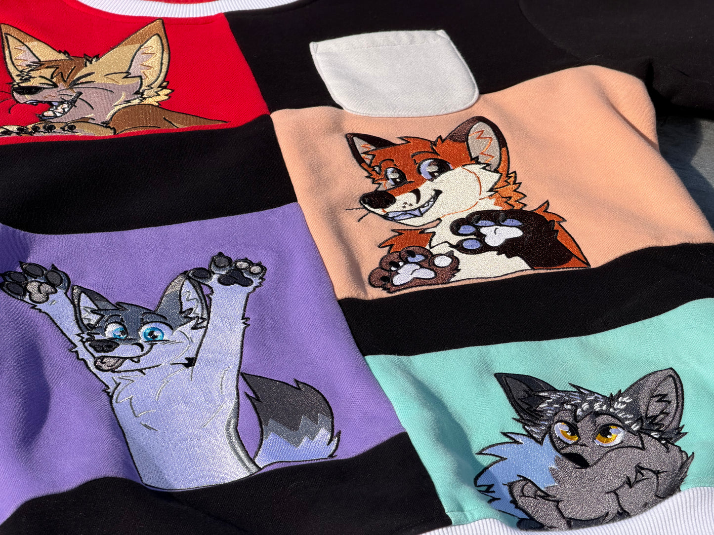 Preorder - Embroidered  Fox Sweater