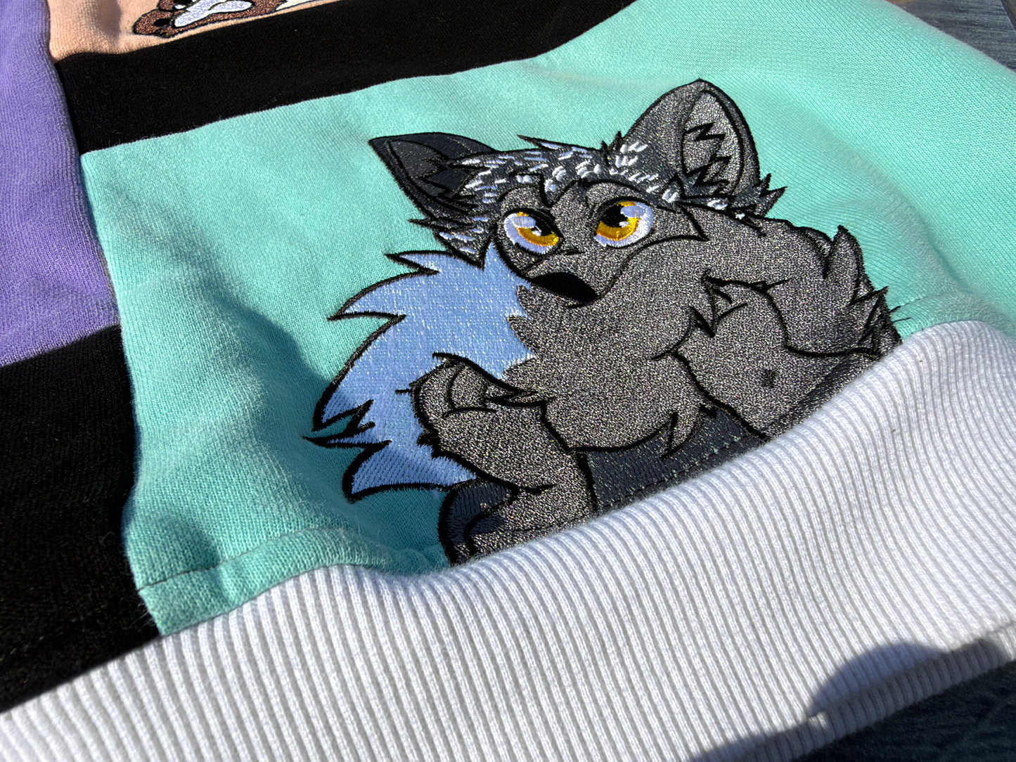 Preorder - Embroidered  Fox Sweater