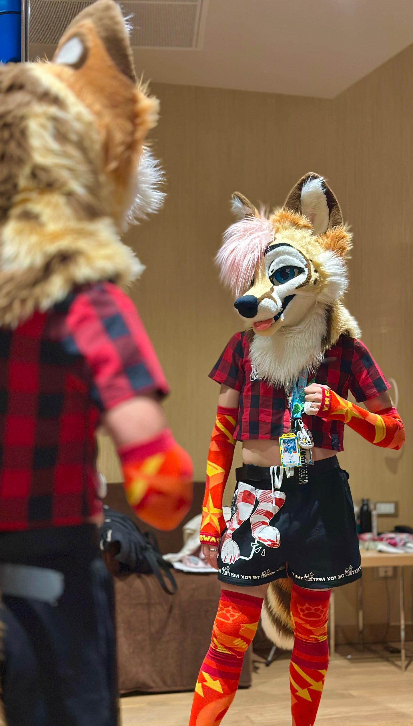 Femboy - Flannel Cropped-top