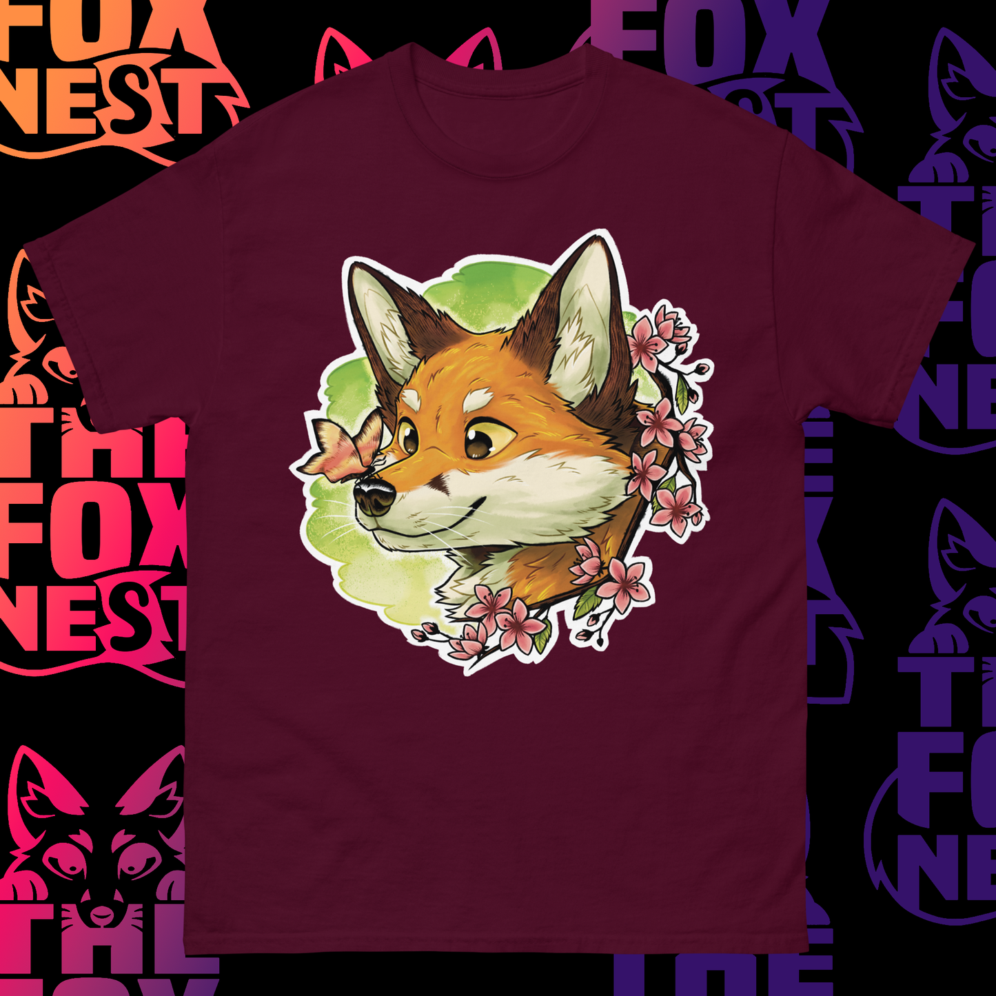Flower Fox - T-Shirt