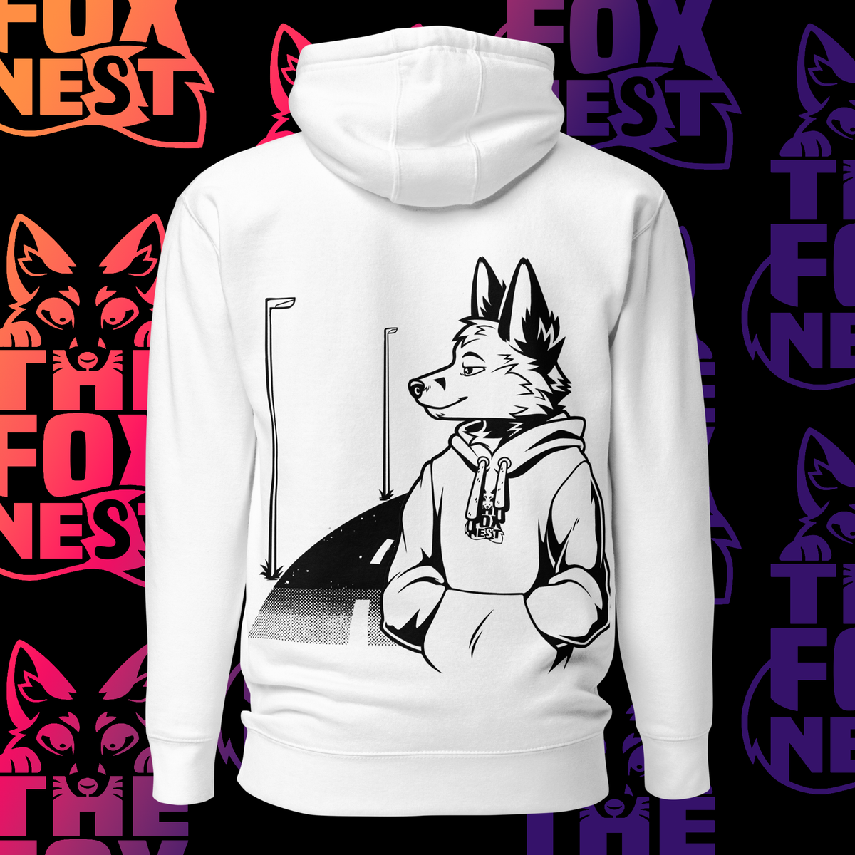 Home Black/White - Oversize Hoodie – The Fox Nest
