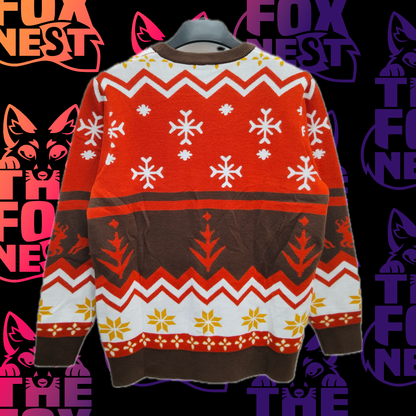 PREORDER - The Fox Nest - Knitted Christmas Pullover