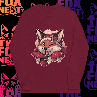 Mushroom Fox - Long Sleeve T-Shirt