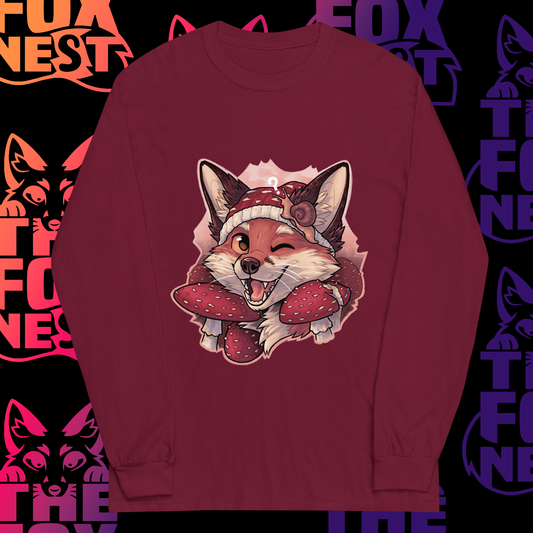 Mushroom Fox - Long Sleeve T-Shirt