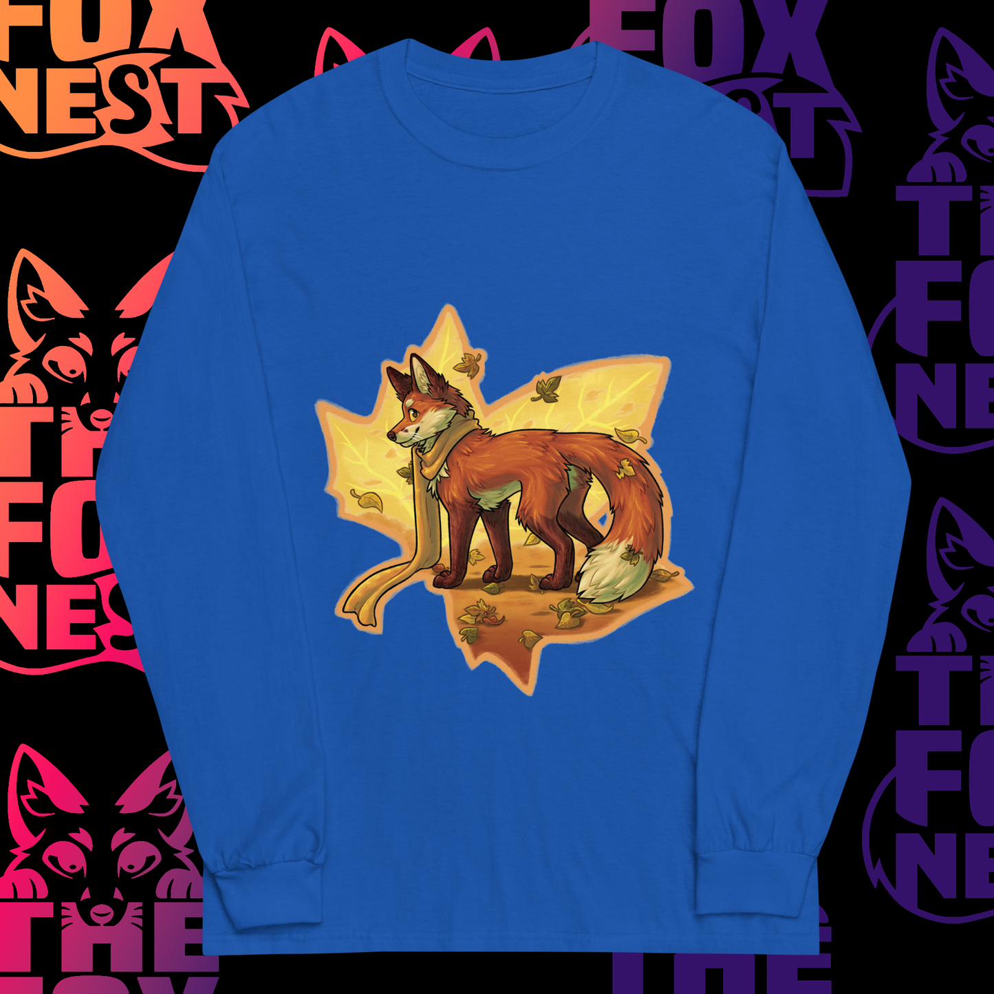 Leaves Fox - Long Sleeve T-Shirt