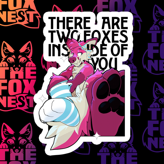 Kaomoro 2026 - "Foxes inside you?" Sticker